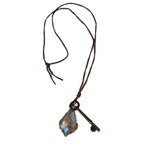 Crystal Key Pendant Necklace
